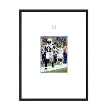 Desmond King Ii Wooden Framed Poster