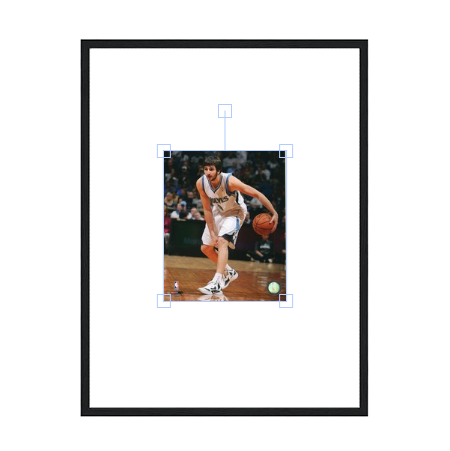 Ricky Rubio Wooden Framed Poster