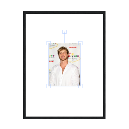 Logan Paul Wooden Framed Poster