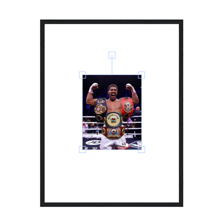 Anthony Joshua Wooden Framed Poster