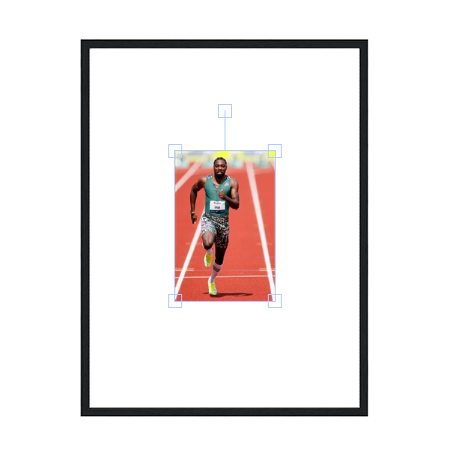 Noah Lyles Metal Framed Poster