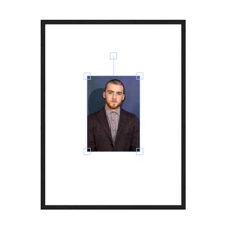 Angus Cloud Wooden Framed Poster