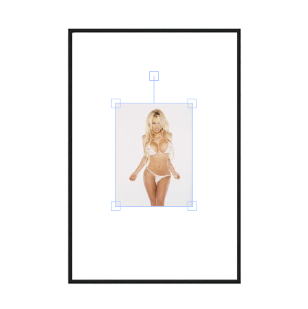 Pamela Anderson Wooden Framed Poster