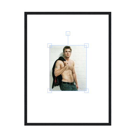 Chris Evans Metal Framed Poster