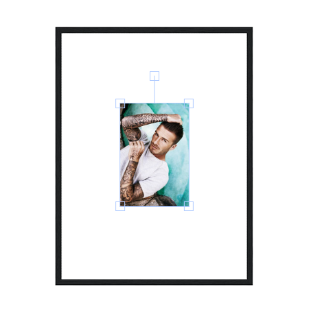 David Beckham Metal Framed Poster