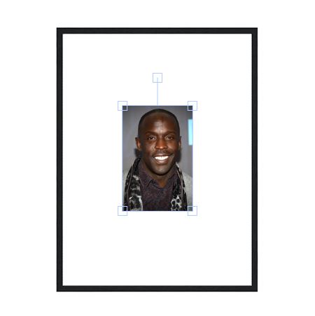 Michael K. Williams Wooden Framed Poster