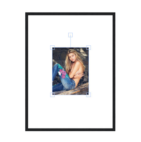 Gigi Hadid Wooden Framed Poster