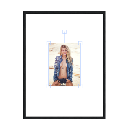 Gigi Hadid Metal Framed Poster